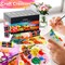 Acrylic Paint Set with 12 Brushes, 24 Colors (120ml, 4oz) Art Craft Paints for Artists Kids Students Beginners & Painters, Canvas Ceramic Wood Rock Painting Art Supplies Kit